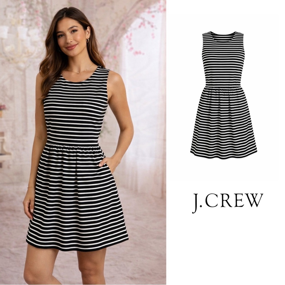 NEW J Crew Striped Daybreak Dress